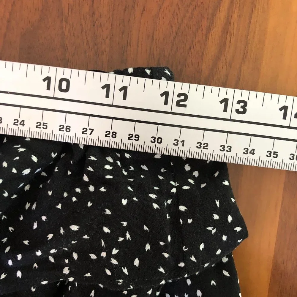 New Pins and Needles Shorts Romper‎ Small Black White Womens Rompers